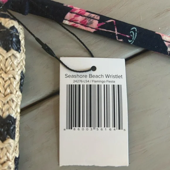 Vera Bradley Seashore Beach Wristlet Flamingo Fiesta NWT - Picture 2 of 5